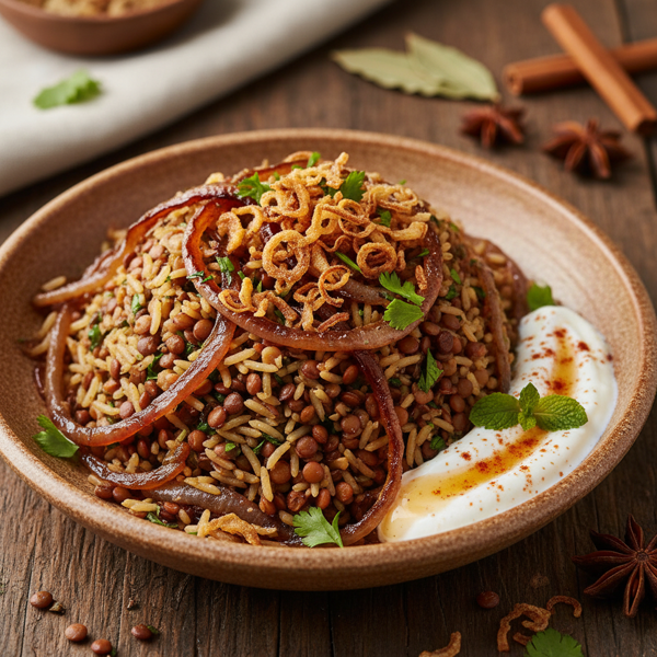 Caramelized Onion and Lentil Pilaf recipe