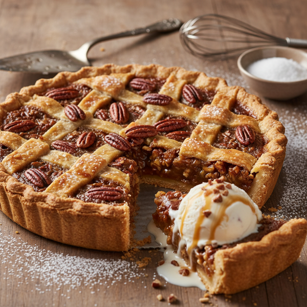 Caramelized Pecan Delight Pie recipe