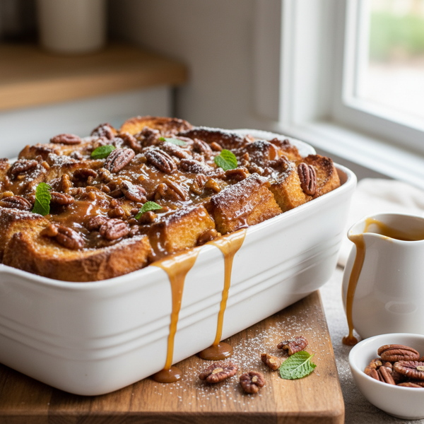 Caramelized Pecan French Toast Bake recipe