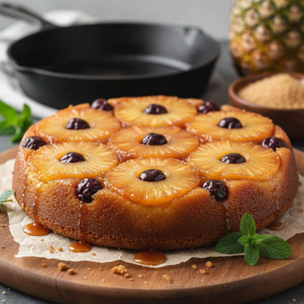 Caramelized Pineapple Upside Down Delight recipe