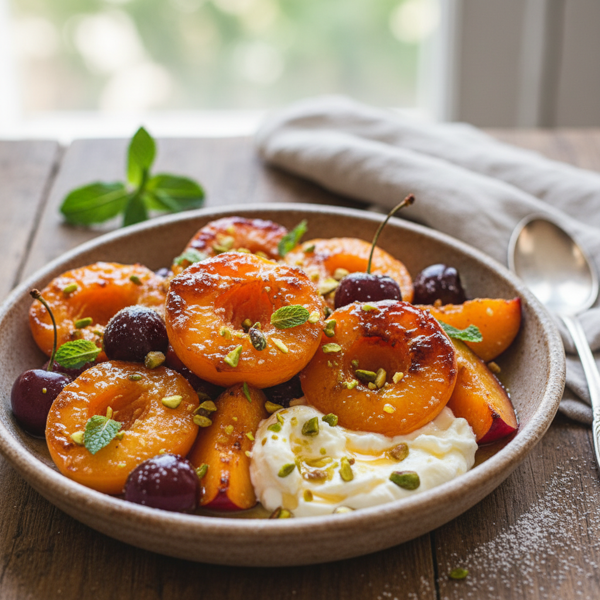 Caramelized Summer Stone Fruit Delight recipe