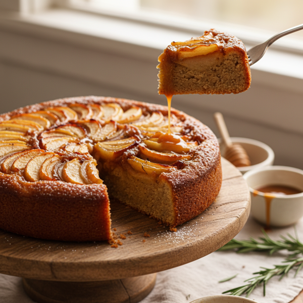 Caramelized Sweet Onion & Apple Delight Cake recipe