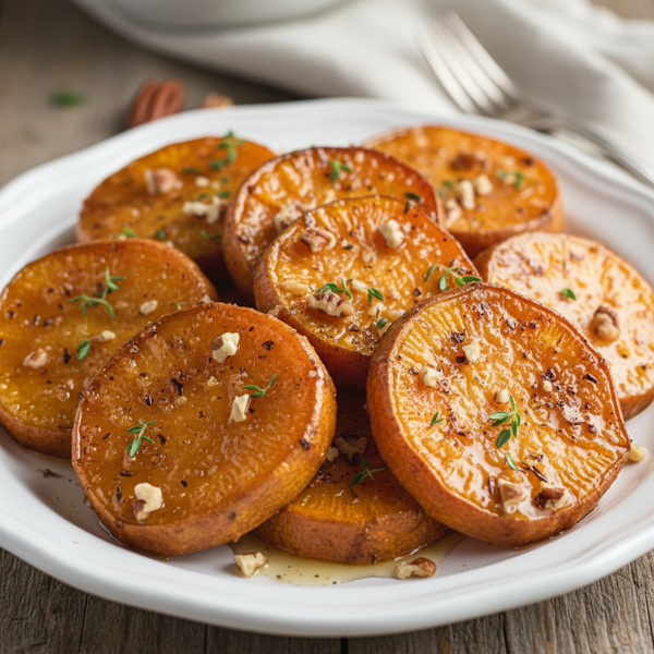 Caramelized Sweet Potato Medallions recipe