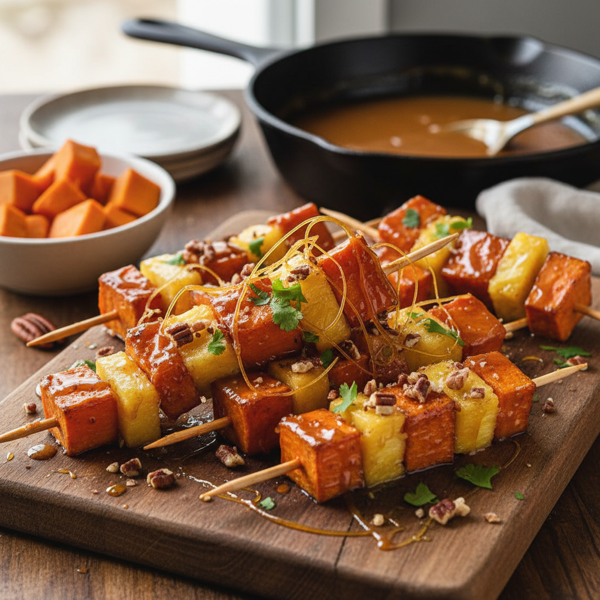 Caramelized Sweet Potato and Pineapple Bites recipe