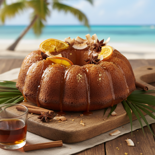 Caribbean Bliss Rum Cake recipe