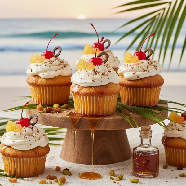 Caribbean Bliss Rum Cupcakes recipe