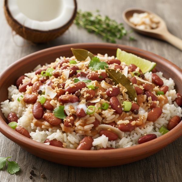 Caribbean Coconut Red Beans & Rice Delight recipe