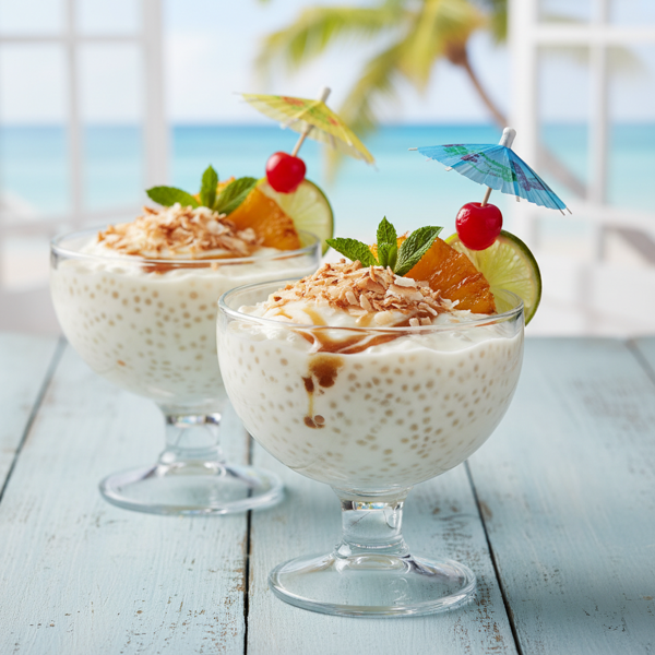 Caribbean Coconut Rum Tapioca Delight recipe
