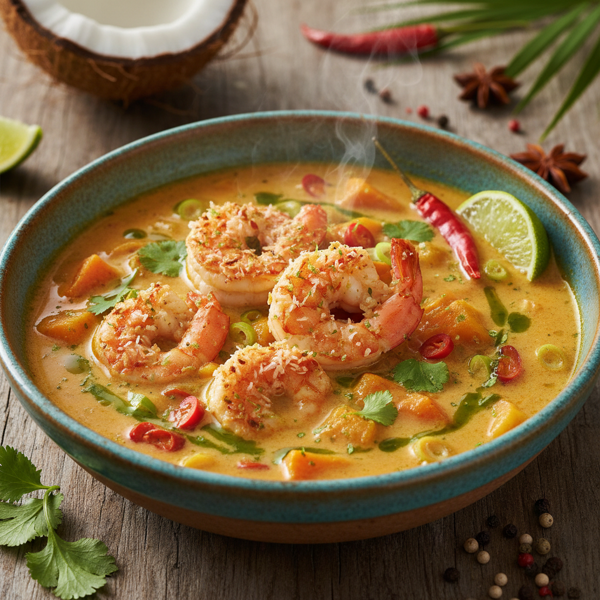 Caribbean Coconut Shrimp Soup recipe