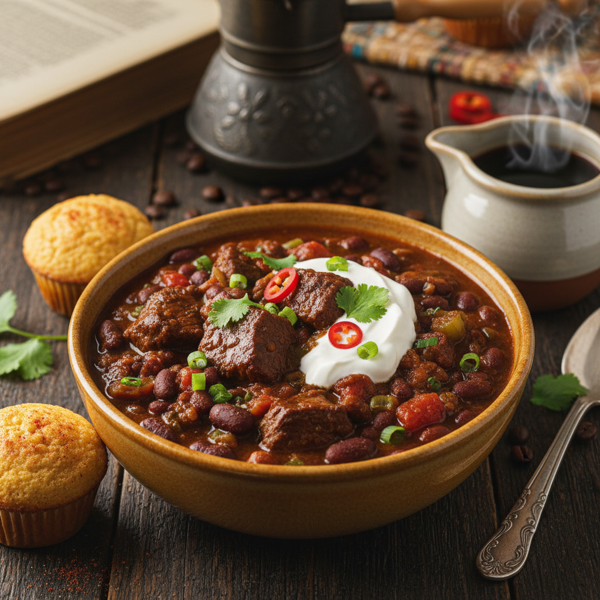 Caribbean Coffee-Infused Beef Chili recipe