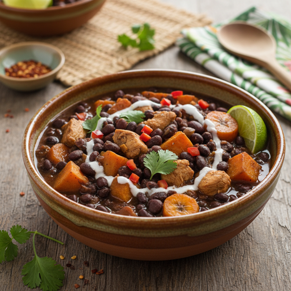 Caribbean Delight Black Bean Stew recipe