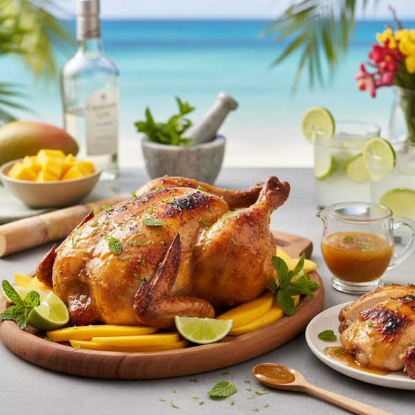 Caribbean Mojito Mango Glazed Chicken recipe