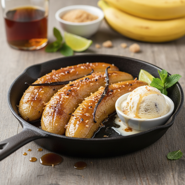 Caribbean Rum-Glazed Baked Bananas recipe