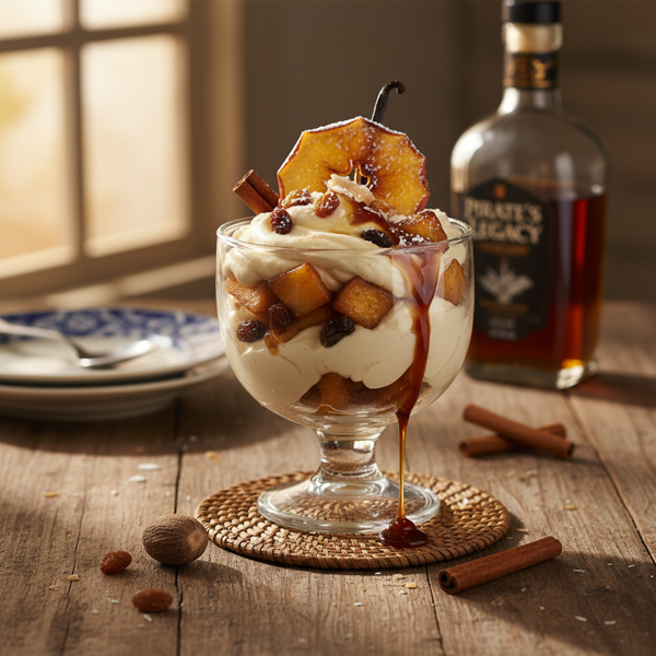 Caribbean Rum Cream Apple Delight recipe
