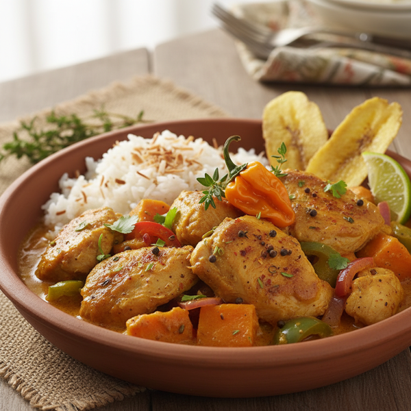 Caribbean Spice Chicken Curry Delight recipe