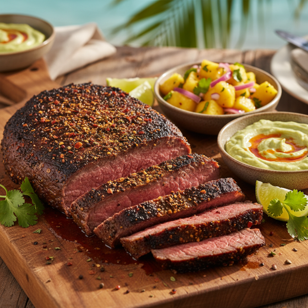 Caribbean Spiced Flank Steak recipe