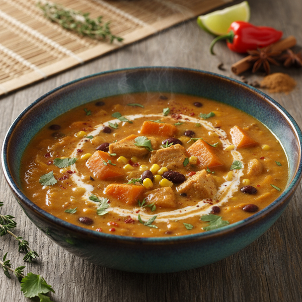 Caribbean Spiced Sweet Potato Chowder recipe