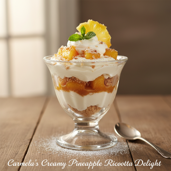 Carmela's Creamy Pineapple Ricotta Delight recipe