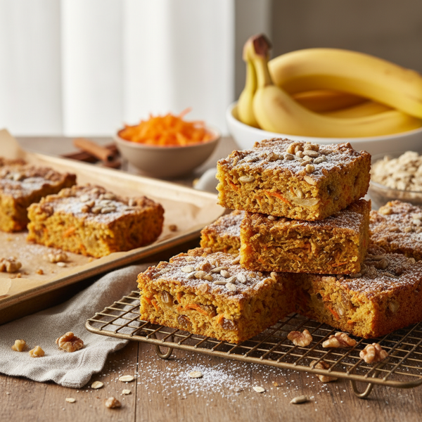 Carrot Banana Sunshine Bars recipe