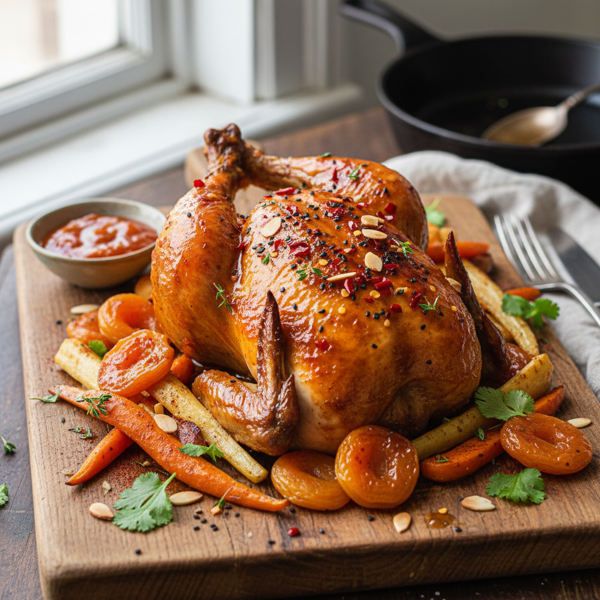 Cayenne-Infused Apricot Chicken Delight recipe