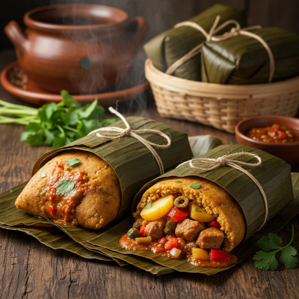 Central American Nacatamales - Savory Tamales Wrapped in Banana Leaves recipe