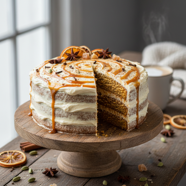 Chai-Spiced Pumpkin Dream Cake recipe