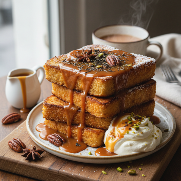 Chai Caramel Bliss French Toast recipe