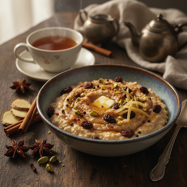 Chai Spiced Raisin Oatmeal Delight recipe