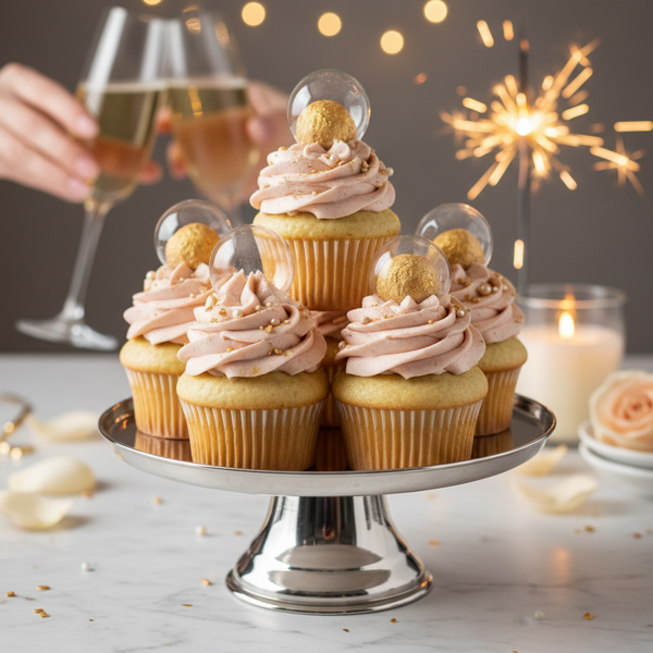 Champagne Celebration Cupcakes recipe