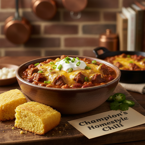 Champion's Homestyle Chili recipe