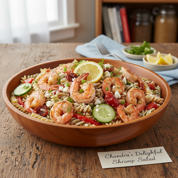 Chandra's Delightful Shrimp Pasta Salad recipe