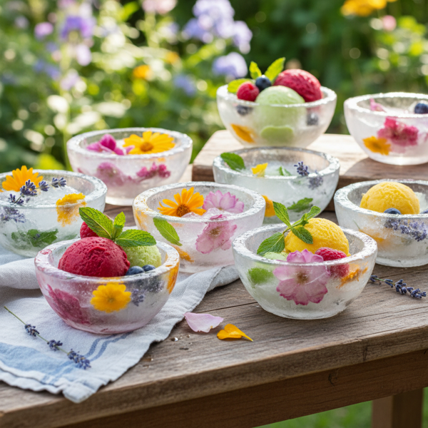 Charming Floral Ice Bowls recipe