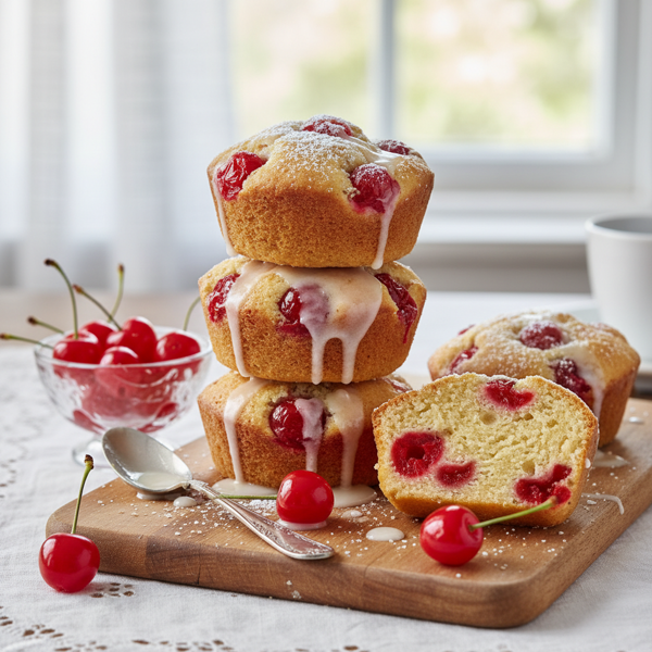 Charming Maraschino Cherry Mini Loaves recipe