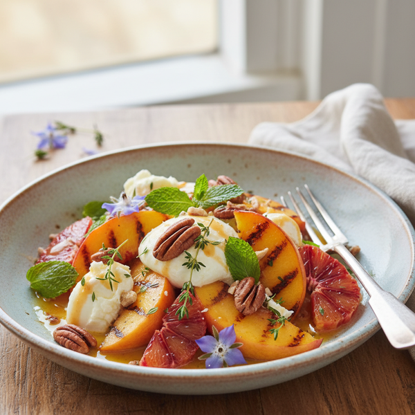 Charming Peach Melange Salad recipe