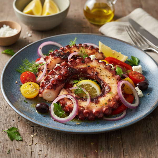 Charred Octopus and Red Onion Salad recipe
