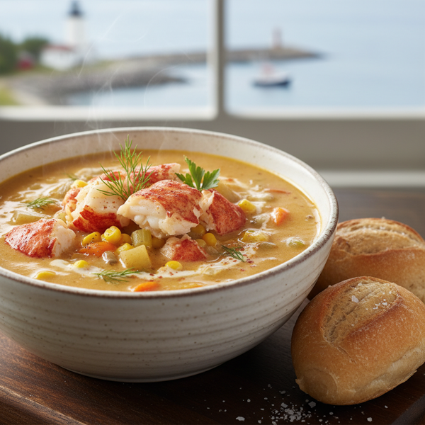 Chedabucto Bay Lobster Delight Chowder recipe