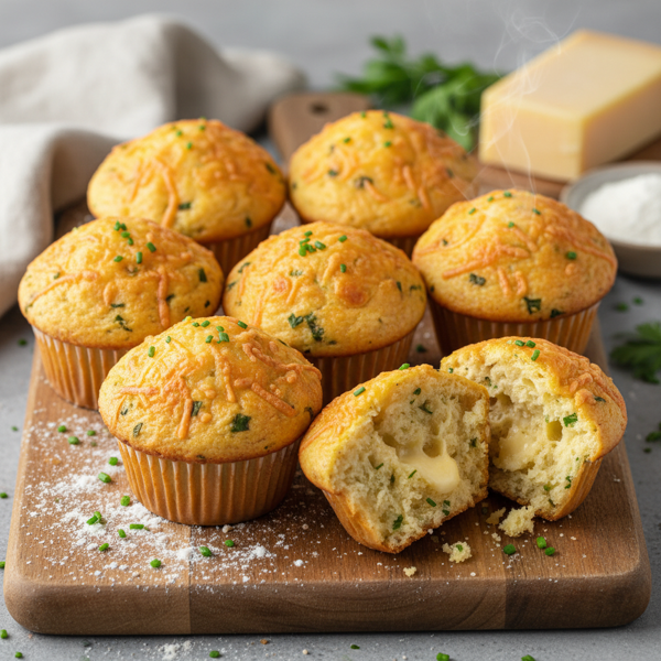 Cheddar Cheese Delight Muffins recipe