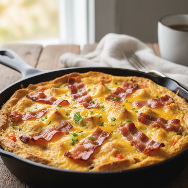 Cheddar & Bacon Breakfast Bake recipe