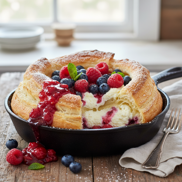 Cheese & Berry Blintz Puff Delight recipe