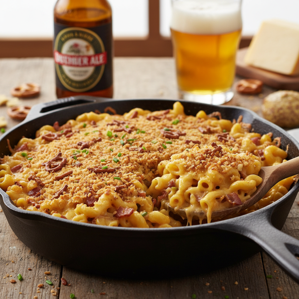 Cheesy Amber Ale Mac ‘n’ Crust recipe