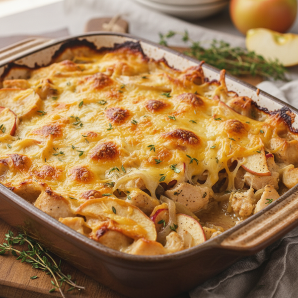 Cheesy Apple & Chicken Bake recipe