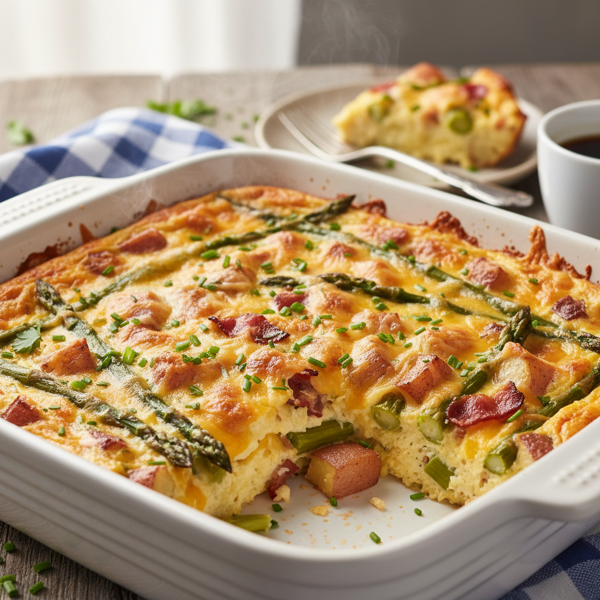 Cheesy Asparagus Breakfast Bake recipe