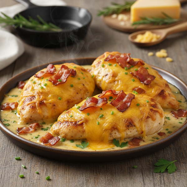 Cheesy Bacon-Smothered Chicken recipe