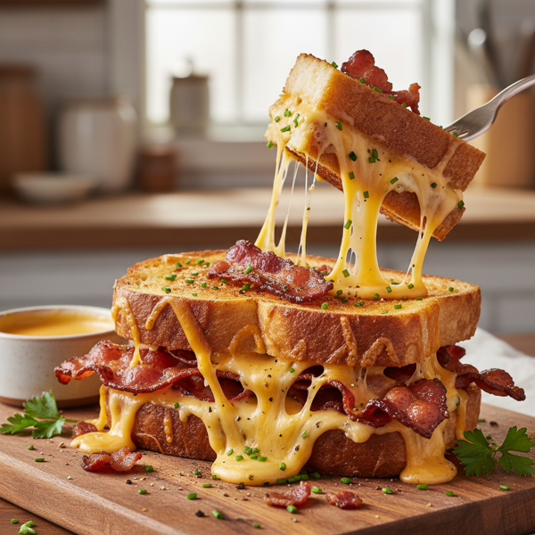 Cheesy Bacon Bliss Sandwich recipe