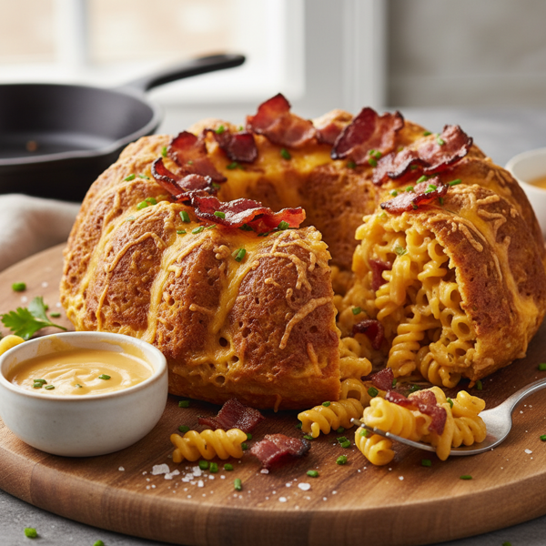 Cheesy Bacon Macaroni Ring recipe