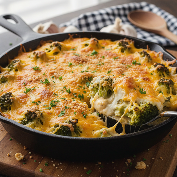 Cheesy Baked Broccoli Delight recipe