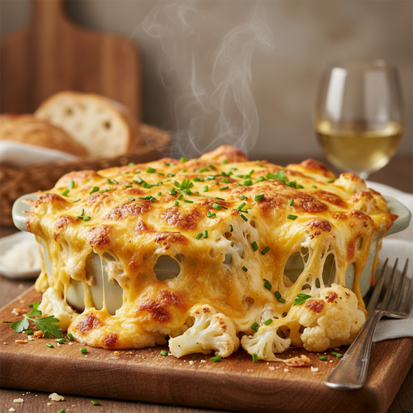 Cheesy Baked Cauliflower recipe