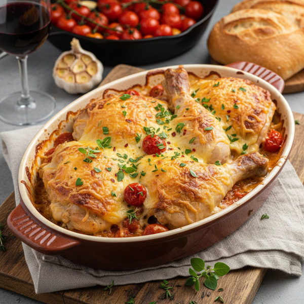 Cheesy Baked Chicken Delight recipe