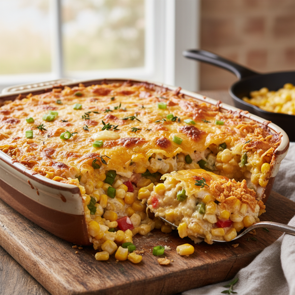 Cheesy Baked Corn Casserole recipe