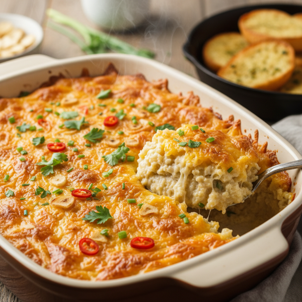 Cheesy Baked Garlic Grits Casserole recipe